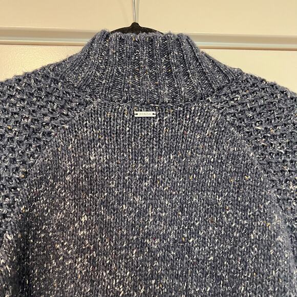 Prana Women's Turtleneck Wool Silk Sweater in Blue Size Small - Picture 6 of 9